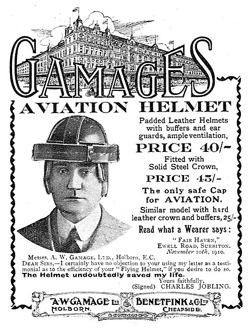 The Gamage Aviaton Helmet                                        