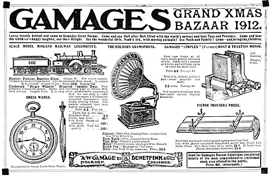 Gamages 1912 Grand Xmas Bazaar                                   