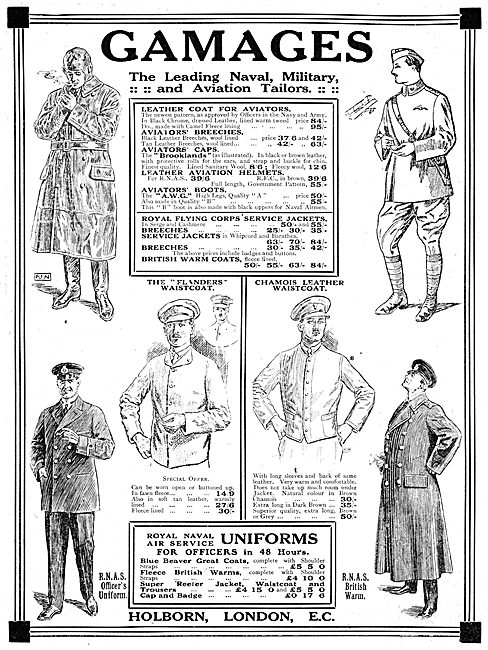 Gamages - Military & Aviation Tailors                            