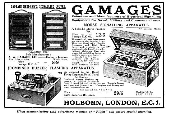 Gamages Wireless & Signalling Apparatus 1917                     