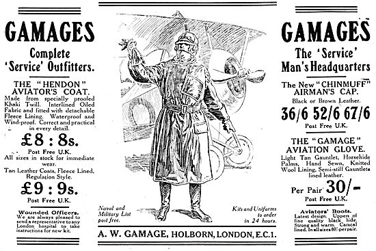 Gamages Service Outfitters - Gamages Flying Clothing             
