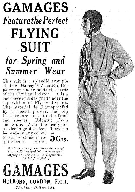 The Gamage Perfect Flying Suit                                   