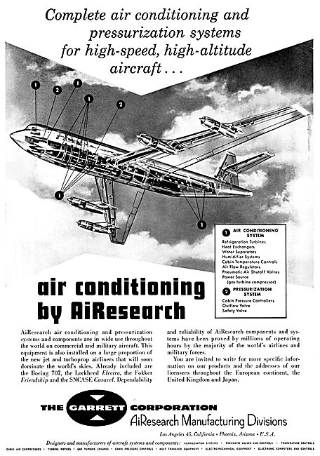 Garrett AiResearch Aircraft Air Conditioning Equipment           