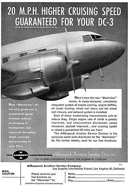 Garrett AirResearch Service Division DC-3 Conversions            