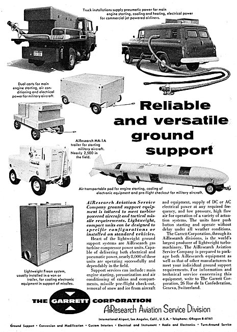 Garrett AiResearch Mobile Ground Support Equipment               