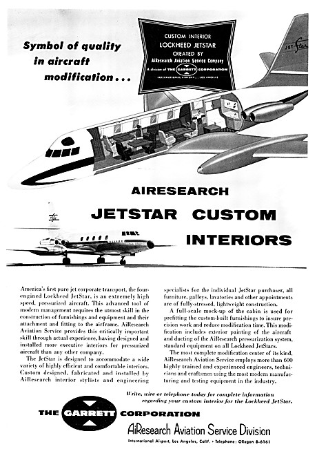 Garrett AirResearch Jetstar Custom Interiors                     