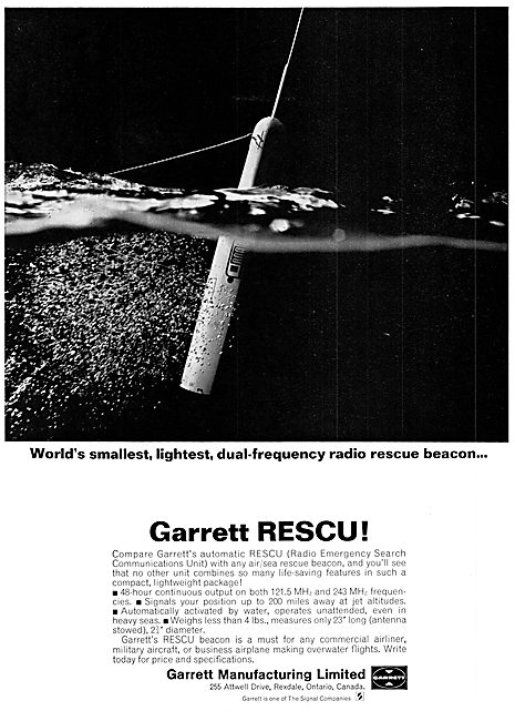 Garrett AirResearch RESCU Radio Emergency Search Unit            