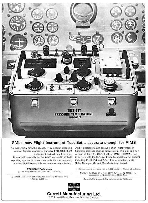 Garrett Flight Instrument Test Set                               