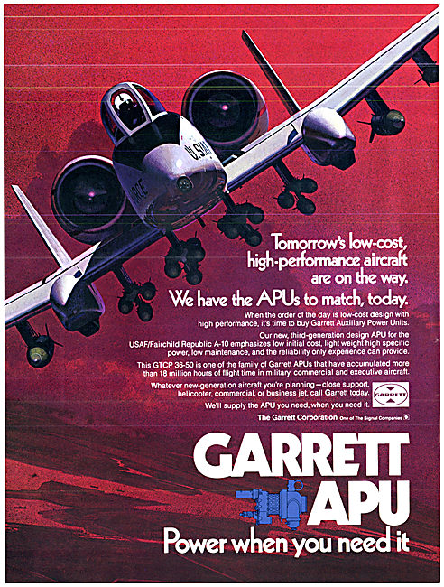 Garrett GTCP 36-50 APU                                           