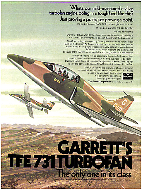 Garrett TFE 731 Turbofan                                         