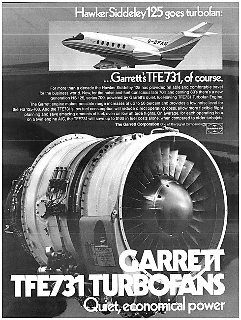 Garrett TFE 731 Turbofan                                         