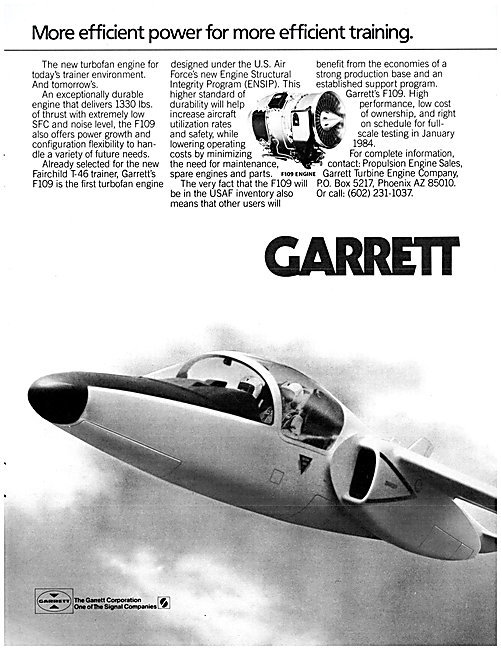 Garrett F109 Turbofan                                            