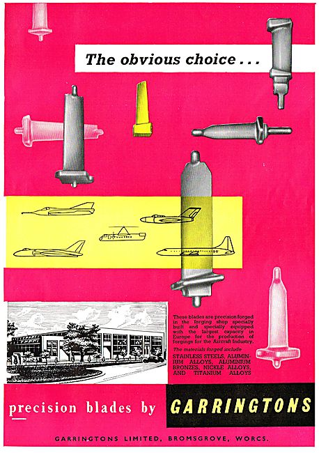 Garringtons Precision Forged Turbine Blades For Aero Engines     