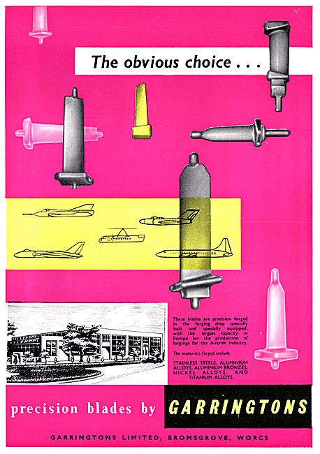 Garringtons Precision Forged Blades For Gas Turbines             