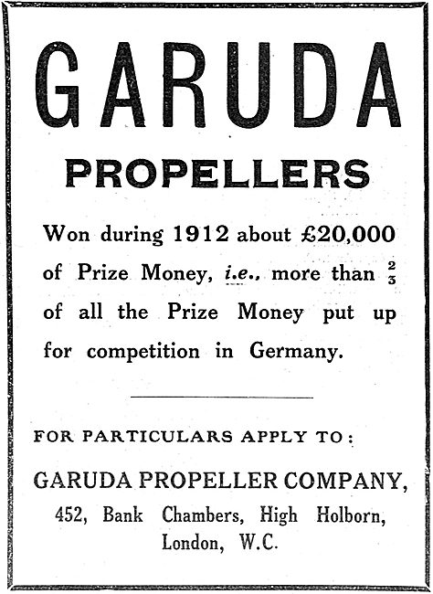 Garuda Propellers 1912                                           