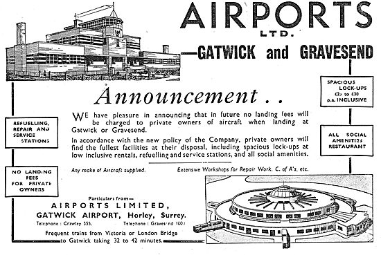 Airports Ltd:  Gatwick Airport - Gravesend Airport               