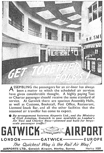 Gatwick Airport 1948                                             