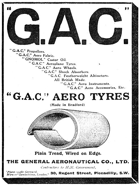 The General Aeronautical Co - G.A.C.Aero Tyres                   