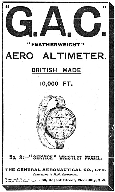 The General Aeronautical Comapny. GAC Aero Altimeter             