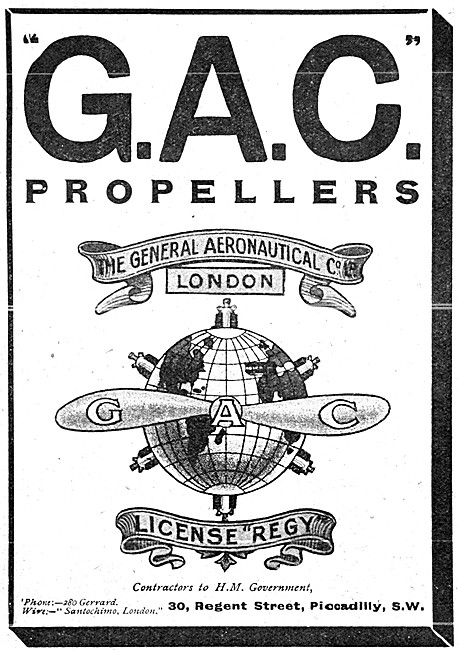 The General Aeronautical Comapny. GAC Propellers                 