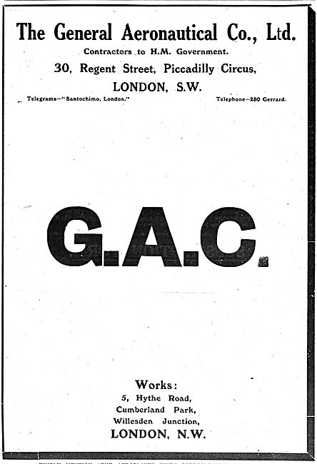 The General Aeronautical Co Ltd Aircraft Parts                   