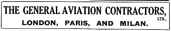 The General Aeronautical Co Ltd - London, Paris & Milan          