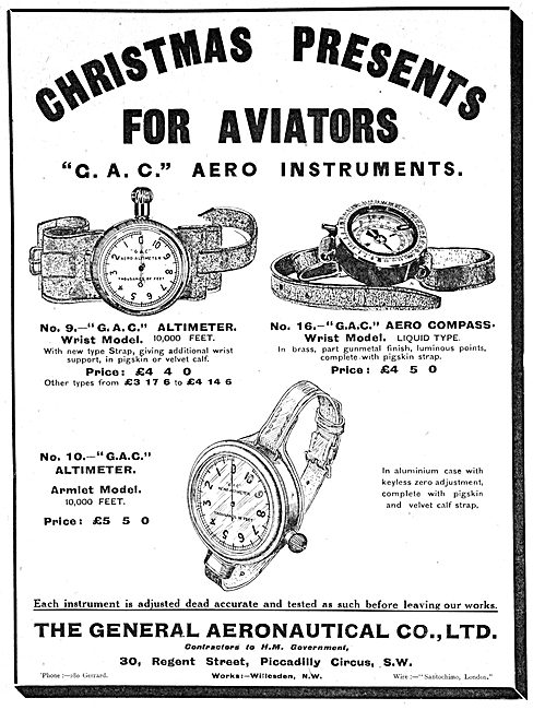 The General Aeronautical Co . G.A.C. Aero Instruments            