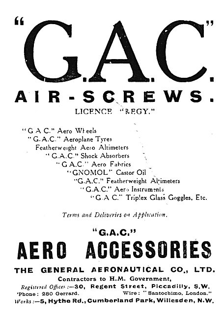 The General Aeronautical Co Ltd Aircraft Airscrews               