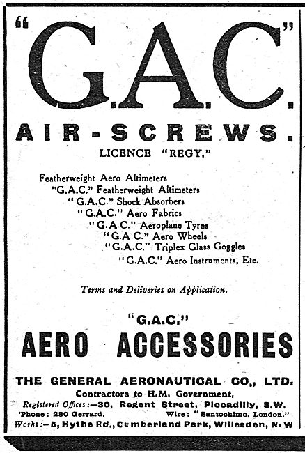 The General Aeronautical Co Ltd Aircraft Parts                   