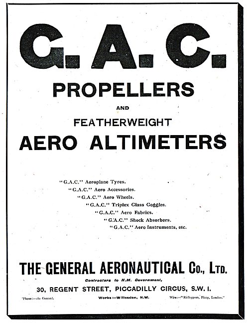 The General Aeronautical Co Ltd Aircraft Parts                   