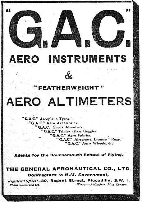 The General Aeronautical Co: Aero Instruments                    