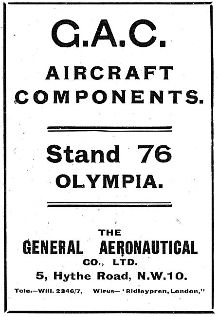 The General Aeronautical Co Ltd Aircraft Parts                   