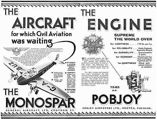 General Aircraft Monospar. G-ABUZ                                