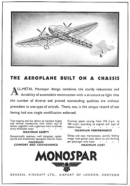 General Aircraft Monospar                                        