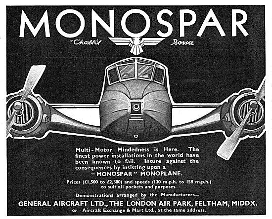 General Aircraft Monospar                                        