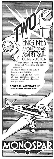 General Aircraft Monospar: Gipsy Major                           