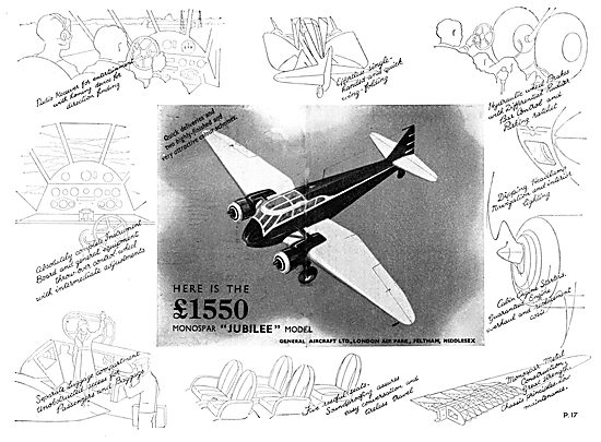 General Aircraft Monospar : Jubilee Monospar                     