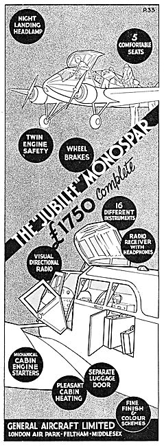 General Aircraft Jubilee Monospar                                