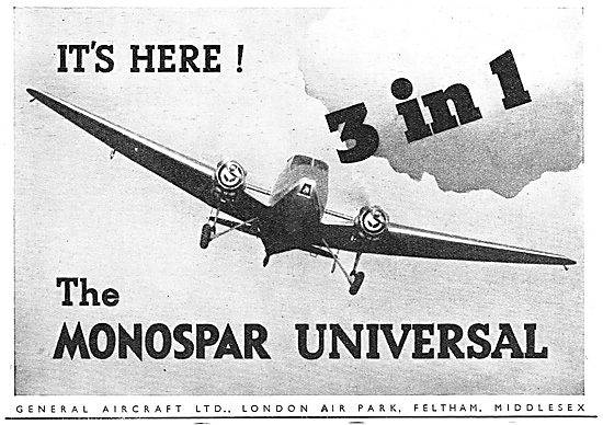 General Aircraft Monospar Universal 3 in 1                       