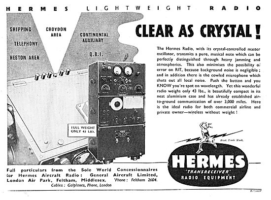General Aircraft :  Hermes Aircraft Radio Equipment              