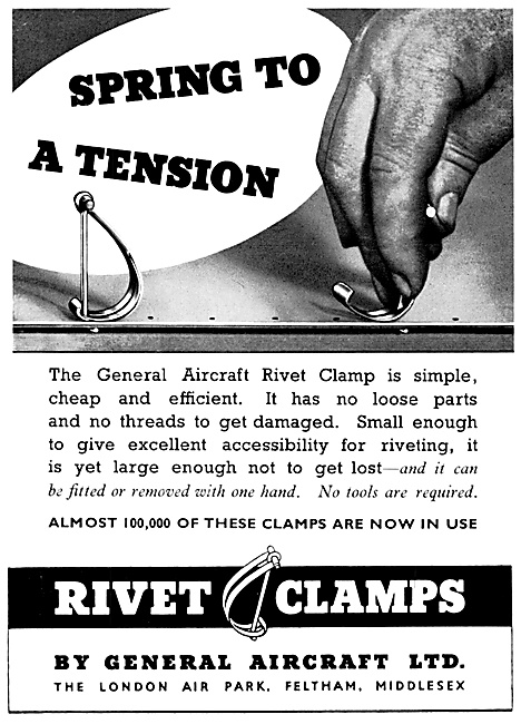 General Aircraft Rivet Clamps 1940                               