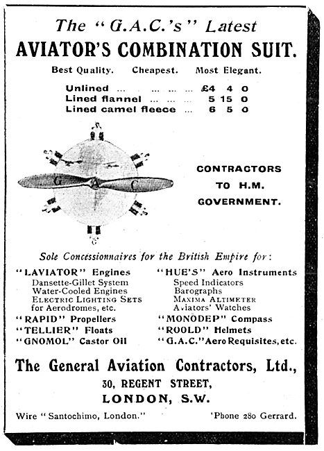 General Aviation Contractors - Aviator's Combination Suit        