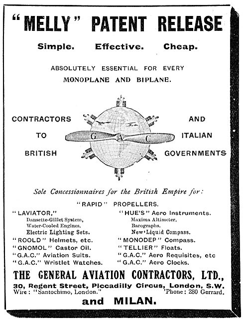 General Aviation Contractors - Melly Patent Release              