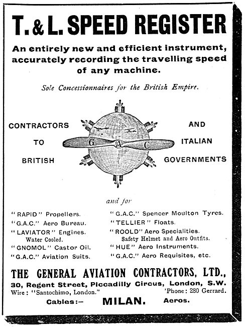 General Aviation Contractors - T.& L.Speed Register              