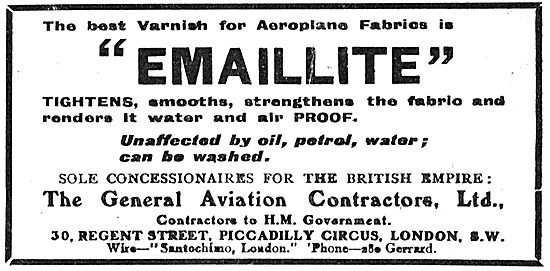 General Aviation Contractors - Concessionaires For Emaillite     