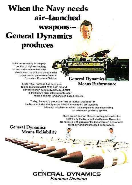 General Dynamics Sparrow Missile                                 