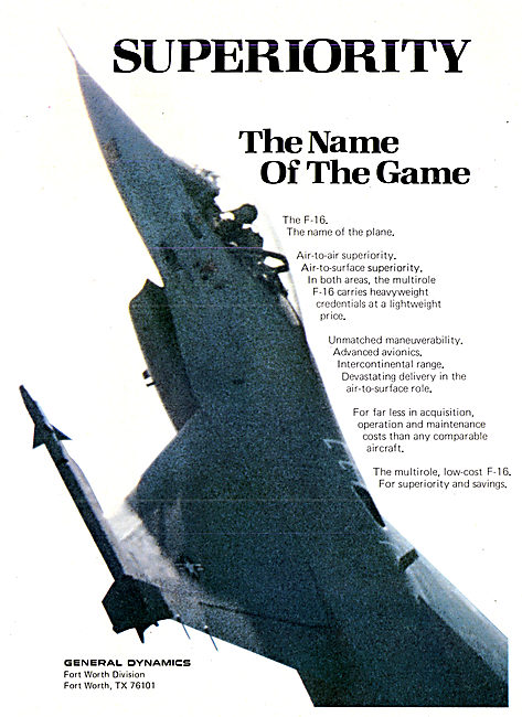 General Dynamics F-16                                            