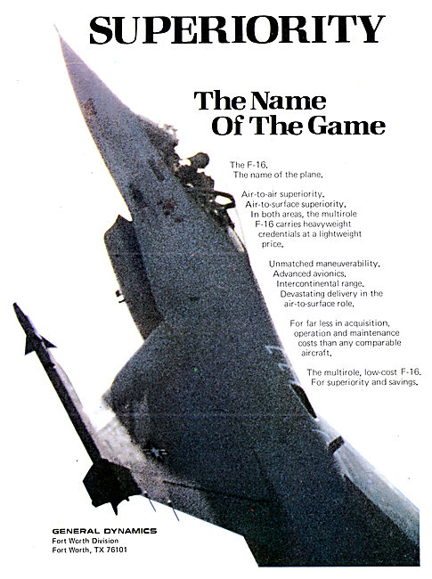 General Dynamics F-16                                            