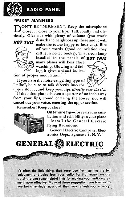 General Electric Aircraft Radio Equipment                        