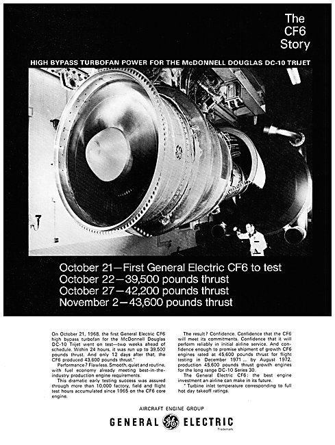 General Electric CF6 Aero Engine                                 